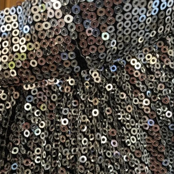 New! MSGM Sequin Pleated Midi Skirt